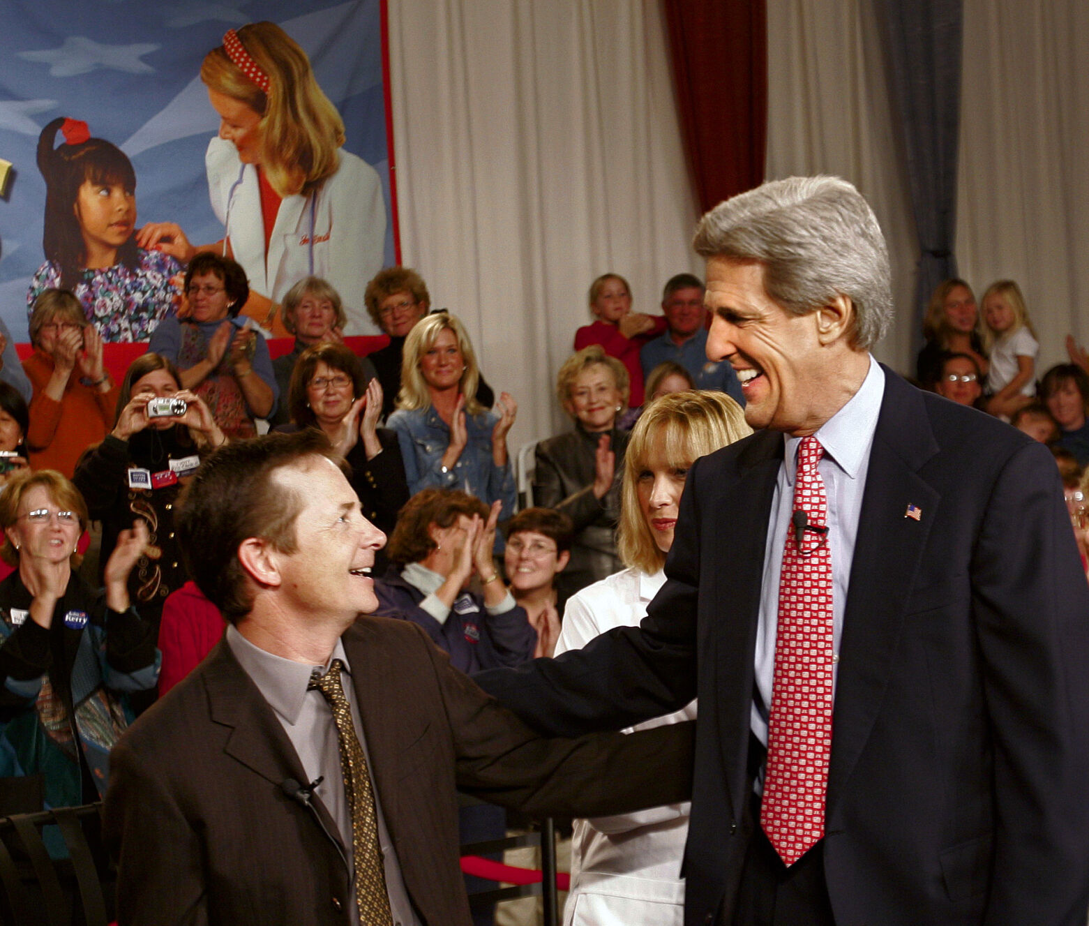 2004: Michael J. Fox, John Kerry